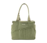Soolla Studio Bag: Pottery Tool Bag & Craft Storage, Art Supply Organizer, Washable Tote, Knitting Yarn, Crochet Projects, 30 Pockets, 20+ Canvas Colors, Gift for Artists & Teachers (Ganja Green)