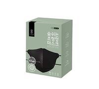 SOOM LAB, Hyper Purifying Breathing Mask, Disposable Face Mask, Elastic Ear Loop, Nanofiber Filter, Washable, Resuable, Pack of 10 (Black)