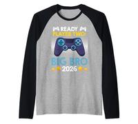 Soon Brother Ready for Player Two Brother 2026 Gamer Raglan Baseball Tee