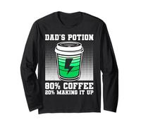 Soon Dad FATHER POTION 80% COFFEE 20% MAKING IT UP Fathers Long Sleeve T-Shirt