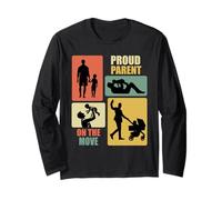 Soon Dad PROUD PARENT ON THE MOVE Funny Expectant Father Long Sleeve T-Shirt