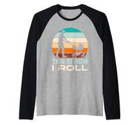 Soon Dad THIS IS HOW I ROLL Funny Fatherhood Raglan Baseball Tee