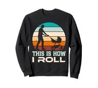Soon Dad THIS IS HOW I ROLL Funny Fatherhood Sweatshirt
