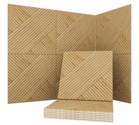 Soon Global 6 Pack Acoustic Panels Artistic Decorative Acoustic Panels 24" x 24" Harvest Cross Design