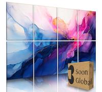 Soon Global 8-Pack Acoustic Panels, Soundproof Wall Panels, 48 X 32 Inches Sound Absorbing Panels, Decorative Acoustical Wall Panels, Acoustic Treatment for Recording Studio, Opulence