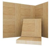 Soon Global Acoustic Wall Panels, 6 Pack 24x24 Art Acoustic Panels, Decorative Acoustic Panels, Acoustic Wall Panels, Sound Absorbing Wall Art, Zen Split