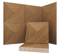 Soon Global Acoustical Wall Panels, 6-Piece 23.62 X 23.62 Inches Art Acoustic Panels, Decorative Acoustic Panels, Acoustic Wall Panels, Sound Absorbing Wall Art, Arcadian Vortex