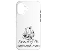 Soon May The Wellerman Come Ship On Ocean Retro Sea Shanties Case for iPhone 16