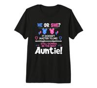 Soon to Be Auntie//Aunt Gender Reveal Boy or Girl Premium T-Shirt