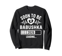 Soon to Be Babushka Loading Pregnancy Announcement 1st Time Sweatshirt