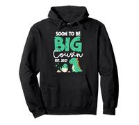 Soon to Be Big Cousin 2027 Dinosaur First Baby Announcement Pullover Hoodie