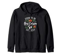 Soon to Be Big Cousin 2027 Halloween New Big Cousin Reveal Zip Hoodie