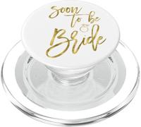 Soon To Be Bride Script Bachelorette Party Bridal PopSockets PopGrip for MagSafe