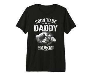 Soon to Be Daddy 2026 Father's Day First Time Dad Pregnancy Premium T-Shirt