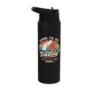 Soon to Be Daddy of 2 Loading Father Baby Reveal Stainless Steel Insulated Water Bottle