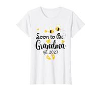 Soon to be Grandma 2027 Mother's Day for New Mom Value Graphic T-Shirt, Women, White, M