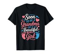 Soon to Be Grandma of a Beautiful Baby Girl, Gender Reveal T-Shirt