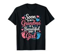 Soon to Be Grandma of a Beautiful Baby Girl, Gender Reveal T-Shirt