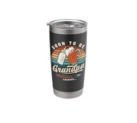 Soon to Be Grandpa Loading Retro Baby Reveal Stainless Steel Insulated Tumbler