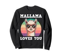 Soon to be Mama MALLAMA LOVES YOU Funny Future Mother Sweatshirt