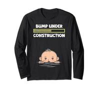 Soon to be Mom Bump Under Construction Funny Mothers Long Sleeve T-Shirt