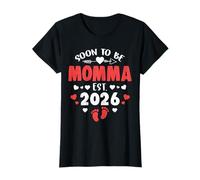 Soon to Be Momma Est 2026 Promoted to Grandma 26 T-Shirt