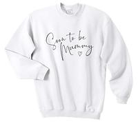 Soon to Be Mummy Top Gender Reveal Having A Baby Mother Pregnant Pregnancy Jumper Sweater - Large/White
