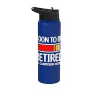 Soon to Be Retired The Countdown Begins Funny Retirement Stainless Steel Insulated Water Bottle