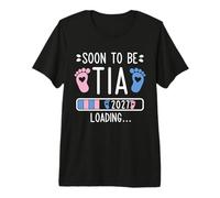 Soon to Be Tia 2027 Loading Pregnancy Announcement 2027 Premium T-Shirt