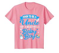 Soon to Be Uncle its a Boy, Boy Gender Reveal, New Uncle T-Shirt, Youth, Pink, Small