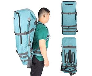 soonbuy Inflatable Paddle Board Bag, Waterproof SUP Board Backpack - Heavy Duty Rucksack with Strong Zip Fastening & Padded Adjustable Straps - Blue