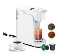 SOONHUA Coffee Maker for American Coffee Pods, Compact Coffee Pod Machines with 12 oz Water Tank, 20 Bar High Pressure, Compatible with K Cup Capsule, Ground and Tea-Leaves, UK Plug
