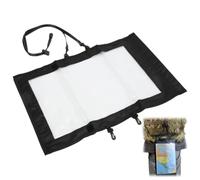 SOONHUA Waterproof Map Case Holder,Outdoor Transparent Map Bag,Foldable TPU Removable Shoulder Strap Pouch Dry Bag for Hiking Camping Accessories