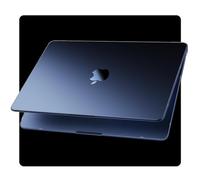 Soonjet Compatible for MacBook Air 13 inch Case M5 M4 M3 M2 2026 2025-2022, A3449 A3240 A3113 A2681, Sturdy Protective Plastic Hard Shell Case Cover for MacBook Air 13.6 inch - Midnight Clear