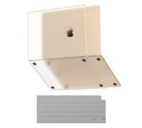 soonjet for MacBook Air 15 inch Case 2023 New M2 [100% Match Official Color] [Ultra Thin Armor] Protective Hard Shell + Translucent Keyboard Cover for Laptop Model A2941 - Starlight Clear