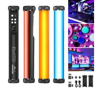 Soonpho 2 Pack Light Wand RGB Handheld LED Light Tube Stick Studio with 4000mAh Battery,CRI 97+,2500K-8500K,Adjustable Brightness 21 Effects for TikTok,YouTube