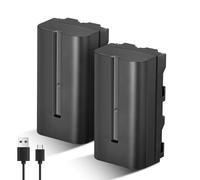 Soonpho 2-Pack NP-F550 Batteries Replacement Battery for Sony NP-F970 F960 F950 F770 F750 F570 F550 Compatible Godox VILTROX Neewer Camcorder/Monitor/Camera