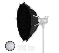 Soonpho 45 cm Wide Angle Parabolic Softbox Quick Release Softbox, Photography Studio Silver Wide Angle Soft Box for Bowens Mount MonoLight and Flash for GODOX for Neewer for Aputure