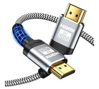 Soonsoonic 10K 8K 4K HDMI Cable 5M | 48Gbps Ultra High Speed HDMI 2.1 Cable, 8K@60Hz 4K@120Hz HDR10 eARC HDCP2.2/2.3 Ethernet-Braided HDMI Cable | for UHD TV Monitor Laptop Xbox PS4/PS5 etc