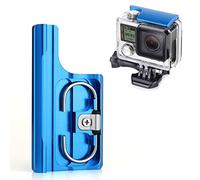 SOONSUN Aluminum Replacement Latch Rear Snap Lock Buckle for GoPro Hero 4 Hero 3+ Hero4 Camera Standard Waterproof Skeleton Housing (Blue)