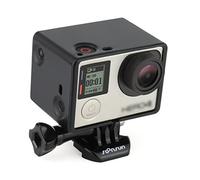 SOONSUN Case Housing Frame Mount for GoPro Hero 3/3+/4 with BacPac | LCD Touch BacPac Compatible, Battery BacPac Compatible