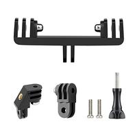SOONSUN Dual Twin Mount Adapter for GoPro, with 90° Elbow & Straight Joint | Dual Action Camera Mount for GoPro HERO 13 12 11 10 9 8 7 6 5, MISSION 1 PRO, MAX2, MAX; Holds Two Cameras or Camera & Light