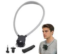 SOONSUN Flexible POV Neck Mount with Chest Strap, Hands-Free Bendable Camera Mount for GoPro Hero 13/12/11/10/9/8/7/6/5/4/MAX, DJI Osmo Action 6/5/4, Insta360, Cycling & Travel Vlog Shooting