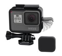 SOONSUN Frame Mount Housing Case with Lens Cover for GoPro Hero 5 6 7 Hero(2018) Hero5 Hero6 Hero7 Black, Hero7 White, Hero7 Silver Camera - Strong Structure and all Slots Fully Accessible