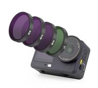 SOONSUN ND Filter Kit for DJI Osmo Action 6 - 4-Pack ND8/16/32/CPL Snap-On Lens Filters with HD Glass for Motion Blur Effects & Glare Reduction