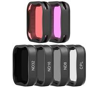 SOONSUN ND Filters, CPL and Snorkeling Filters for GoPro Hero 7/6/5 Black | 6-Pack Lens Filter Kit (ND8 ND16 ND32 CPL, Red, Magenta), Exposure Control, Motion Blur, Glare Reduction and Color Correction