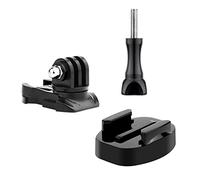 SOONSUN Quick Release Tripod Mount, Thumbscrew, 360 Degree Rotate Swivel Helmet Buckle Mount for GoPro Hero 13 12 11 10 9 8 7 6 5 4 Session 3+,3, GoPro Max, SJCAM, AKASO, DJI Osmo Action Camera