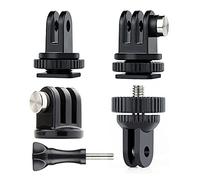 SOONSUN Tripod Mount Adapter, 1/4-20 Mount Adapter, Tripod and Cold Shoe Mount Adapter Compatible with GoPro Hero 13 12 11 10 9 8 7 6 5 4 3, Session, Fusion, Max, SJCAM, AKASO, DJI Osmo Action Camera