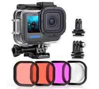 SOONSUN Waterproof Case With Dive Filter for GoPro HERO 13/12/11/10/9 Black