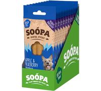 10 Pack Soopa Apple & Blueberry Dental Sticks, green
